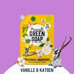 Marcel's Green Soap Vanille & Katoen Universeel Wasmiddel Navulling