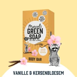 Marcel's Green Soap Vanilla & Cherry Blossom Shower Bar