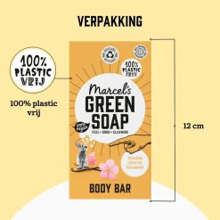 Marcel's Green Soap Vanilla & Cherry Blossom Shower Bar