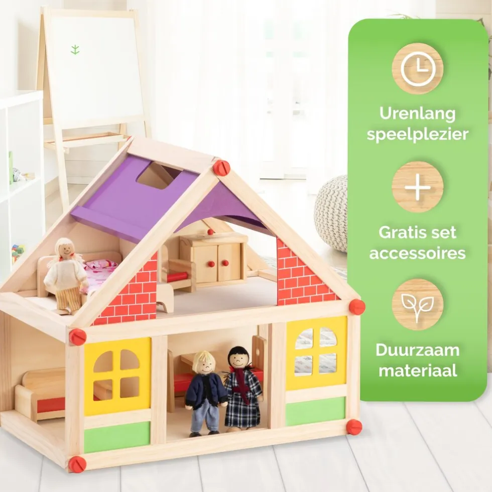 Marionette Wooden Toys Poppenhuis MEMPO7770/006