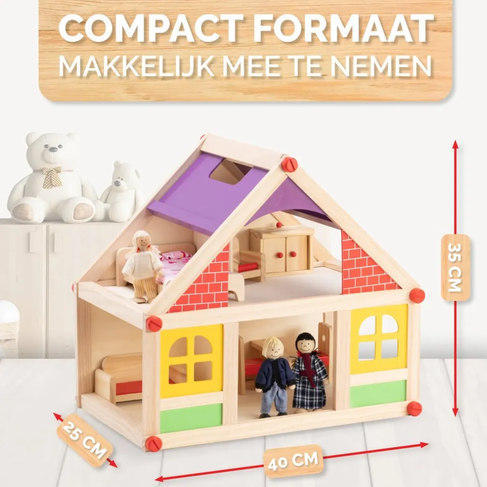 Marionette Wooden Toys Poppenhuis MEMPO7770/006
