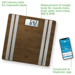 medisana BS 552 connect Bamboe Lichaamsanalyse weegschaal