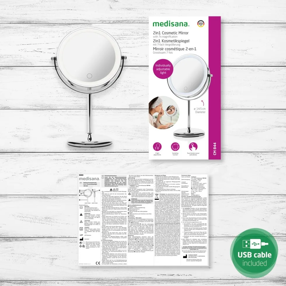 medisana CM 844 Cosmeticaspiegel met LED verlichting