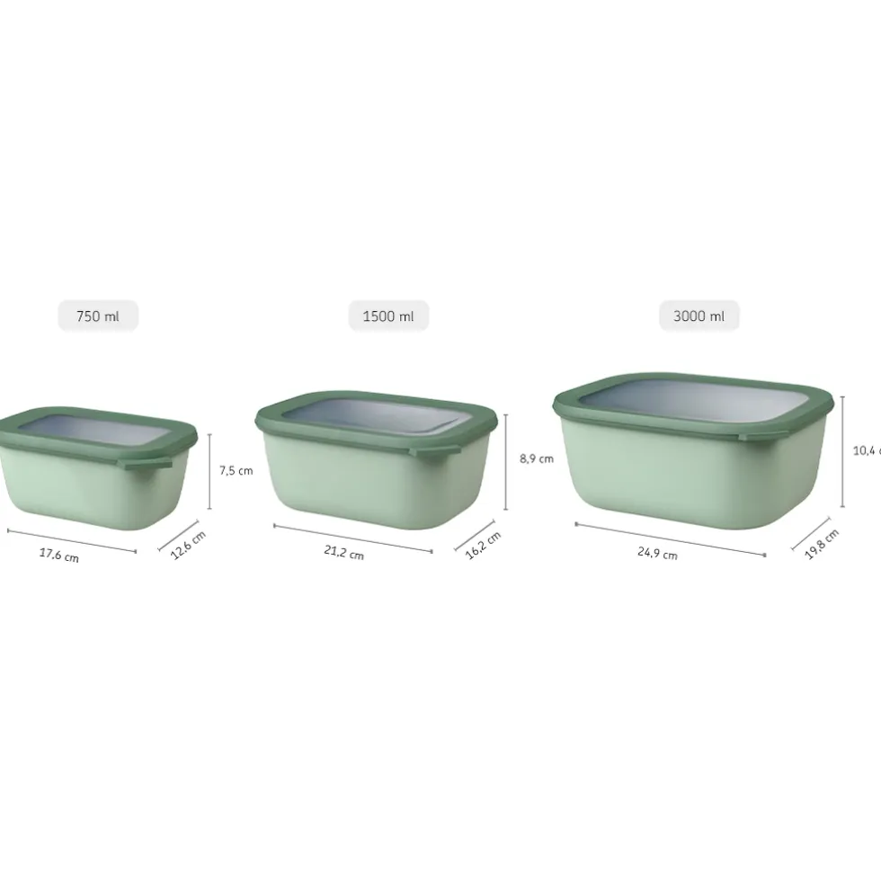 Mepal Cirqula Vershouddoos rechthoekig set