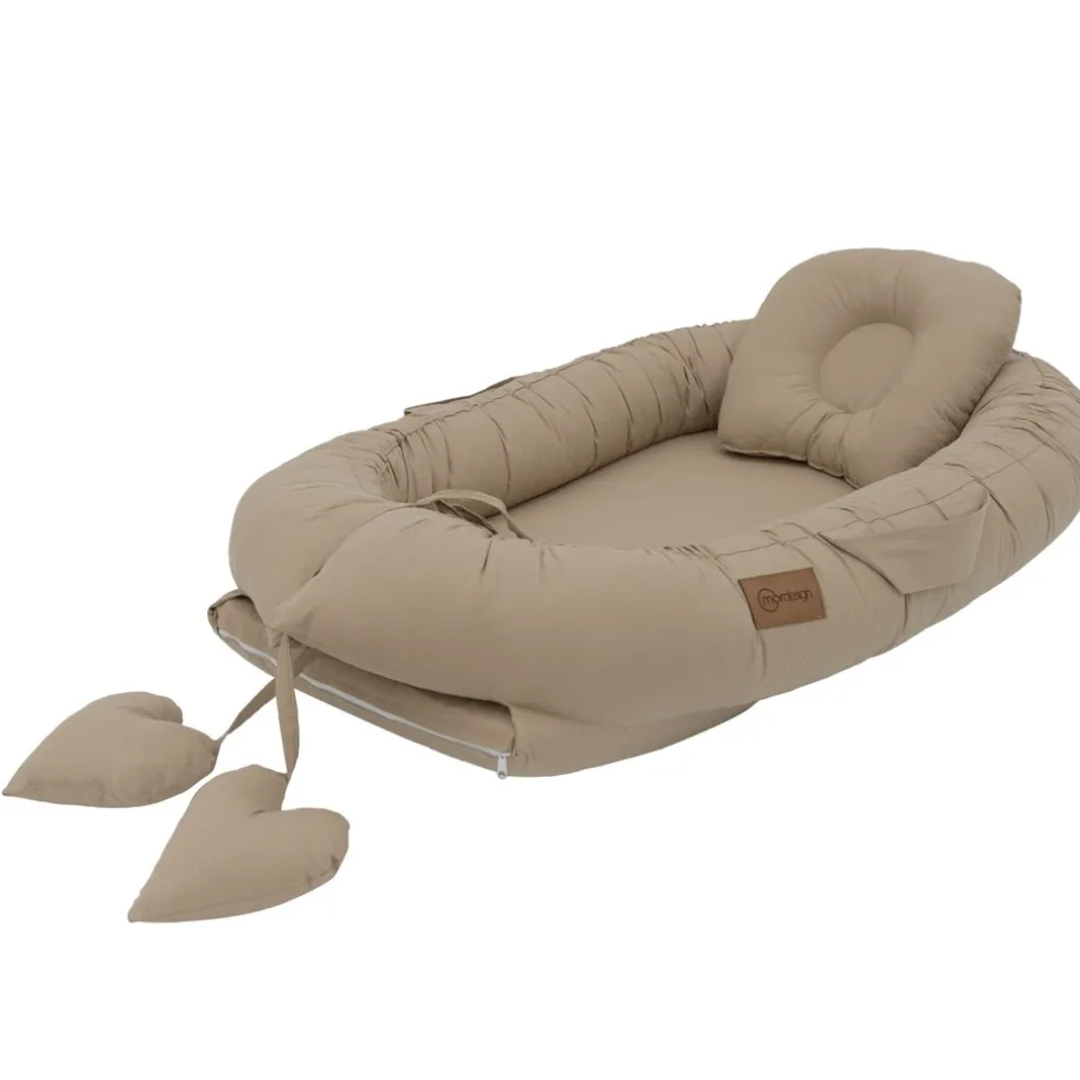 Mordesign Cappuccino Babynest met Kussen