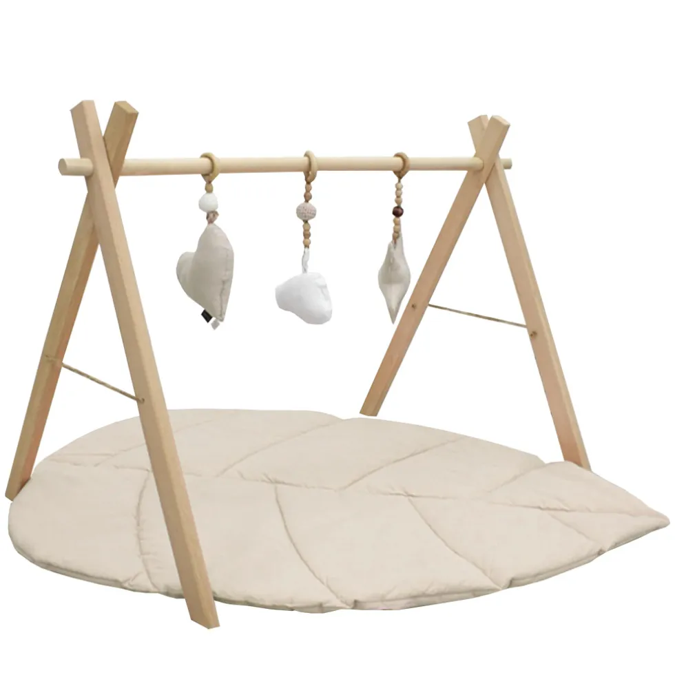 MorDesign Leaf Wood Babygym en Speelkleed