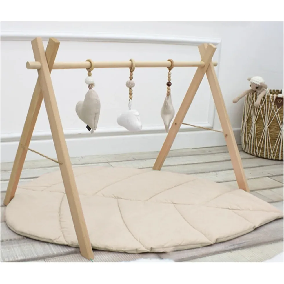 MorDesign Leaf Wood Babygym en Speelkleed