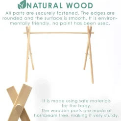 MorDesign Leaf Wood Babygym en Speelkleed