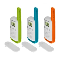 Motorola Talkabout T42 Triple Pack Walkie Talkies Voor Kinderen Families 16 Kanalen Bereik 4 km