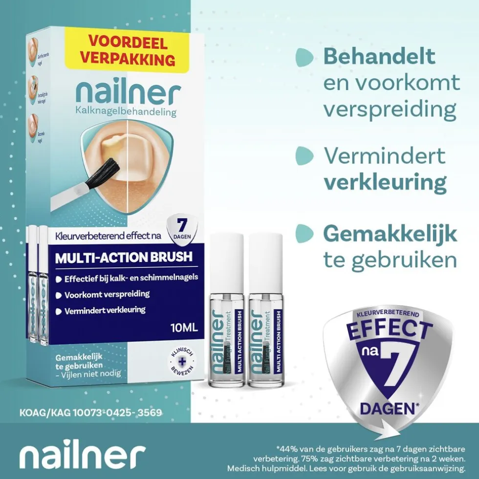 Nailner Multi-Action 2-in-1 Kalknagelkwastje