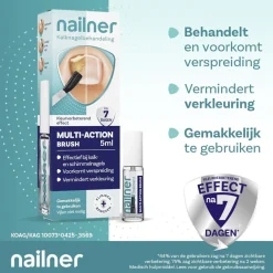 Nailner Multi-Action 2-in-1 Kalknagelkwastje