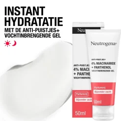 Neutrogena Anti-Puistjes+ 4% Niacinamide + Panthenol Vochtinbrengende Gel