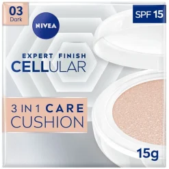 NIVEA Cellular Expert Finish 03 Medium Dark SPF15 3-In-1 Care Cushion Foundation