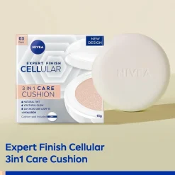 NIVEA Cellular Expert Finish 03 Medium Dark SPF15 3-In-1 Care Cushion Foundation