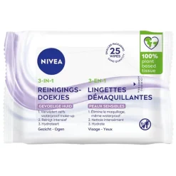 NIVEA 3-In-1 Sensitive Reinigingsdoekjes