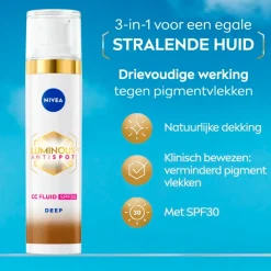 NIVEA Luminous630 Anti-spot SPF30 03 Dark 3-in-1 CC Crème