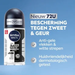 NIVEA Men Black & White Invisible Original Antitranspirant Roller