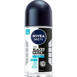 NIVEA Men Black & White Invisible Fresh Antitranspirant Roller