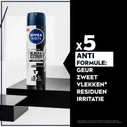 NIVEA Men Black & White Invisible Original Antitranspirant Spray