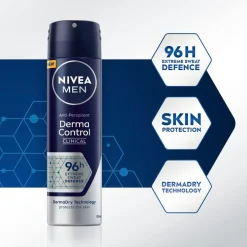 NIVEA Men Derma Dry Control Antitranspirant Spray
