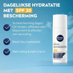 NIVEA Men SPF30 Sensitive Dagelijkse Beschermende Hydraterende Crème