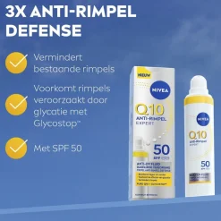 NIVEA Q10 Anti-Rimpel Expert SPF50 Anti-Uv Fluïde