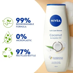 NIVEA Soft Care Coconut & Jojoba Oil Showergel