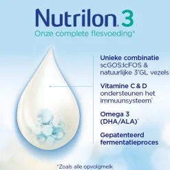 Nutrilon 3 Opvolgmelk Baby Flesvoeding 10-12 maanden
