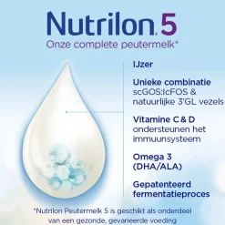 Nutrilon 5 Peutermelk Flesvoeding Vanaf 2 tot 3 Jaar