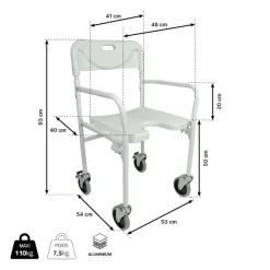 Orange Medicals Tobago Opklapbare Douchestoel