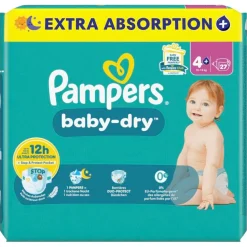 Pampers Baby-Dry Maat 4+ Luiers