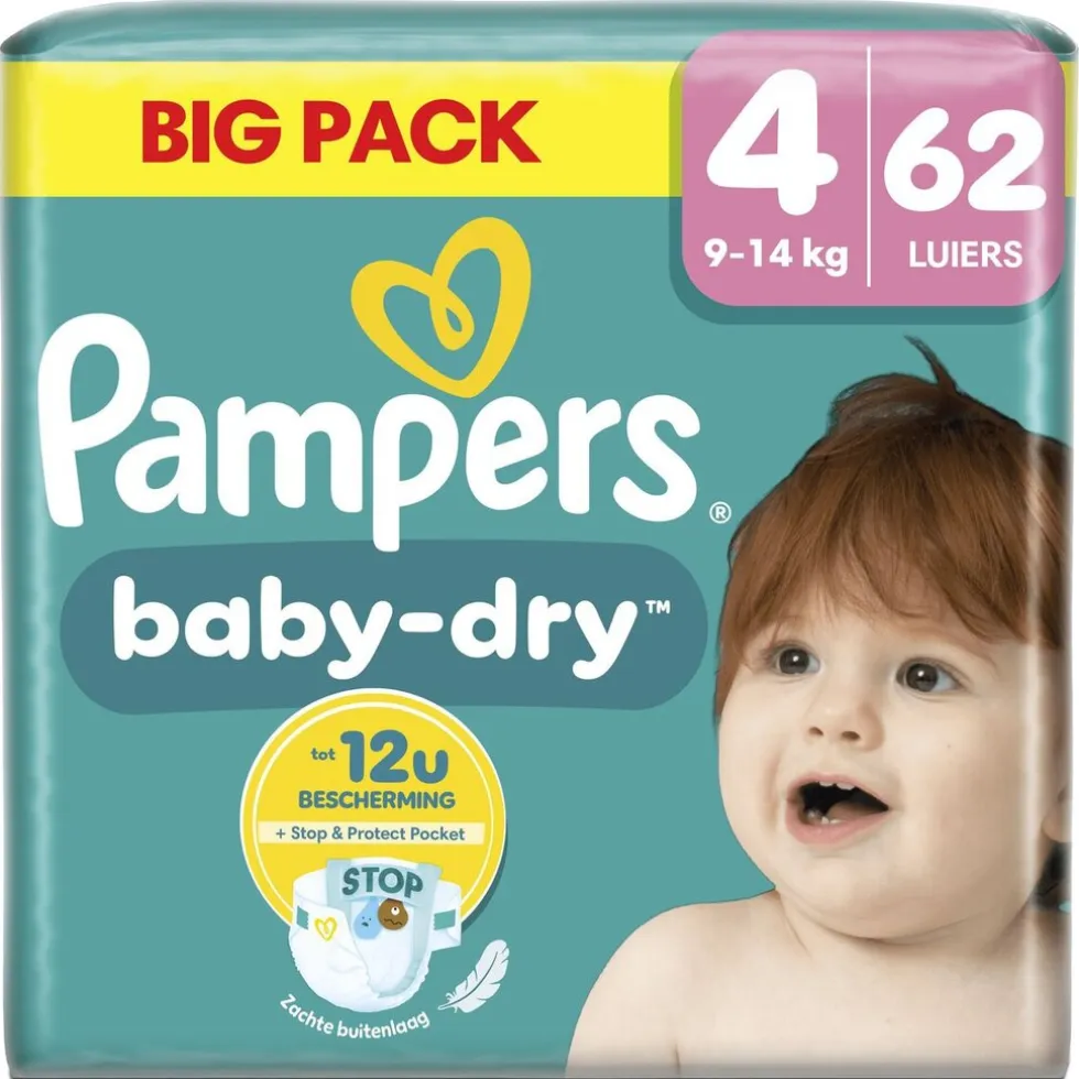 Pampers Baby-Dry Maat 4 Luiers
