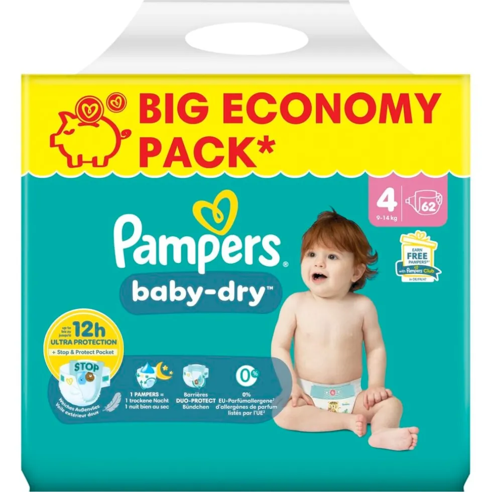 Pampers Baby-Dry Maat 4 Luiers