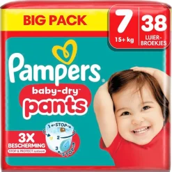 Pampers Baby-Dry Pants Maat 7 Luierbroekjes