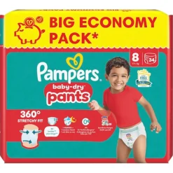 Pampers Baby-Dry Pants Maat 8 Luierbroekjes