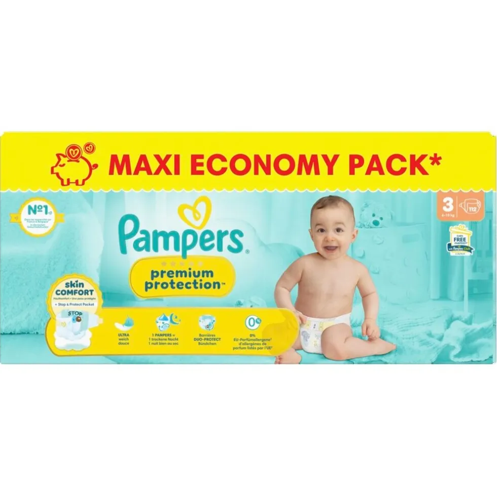 Pampers Premium Protection Maat 3 Luiers