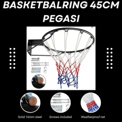 Pegasi basketbalring met veren