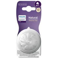 Philips Avent SCY966/02 6m+ Natuurlijke Zuigreflex Flesspenen voor Pap