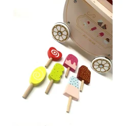 Rijoka Houten ijscokar Inclusief 9 Houten ijsjes