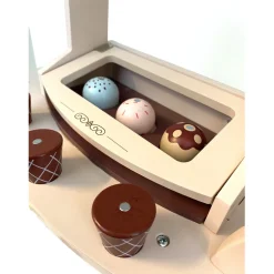 Rijoka Houten ijscokar Inclusief 9 Houten ijsjes