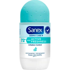 Sanex Derma Care+ Active Freshness 72h Antitranspirant Deodorant Roller