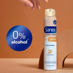 Sanex Derma Care+ Sensitive 72h Antitranspirant Deodorant Spray