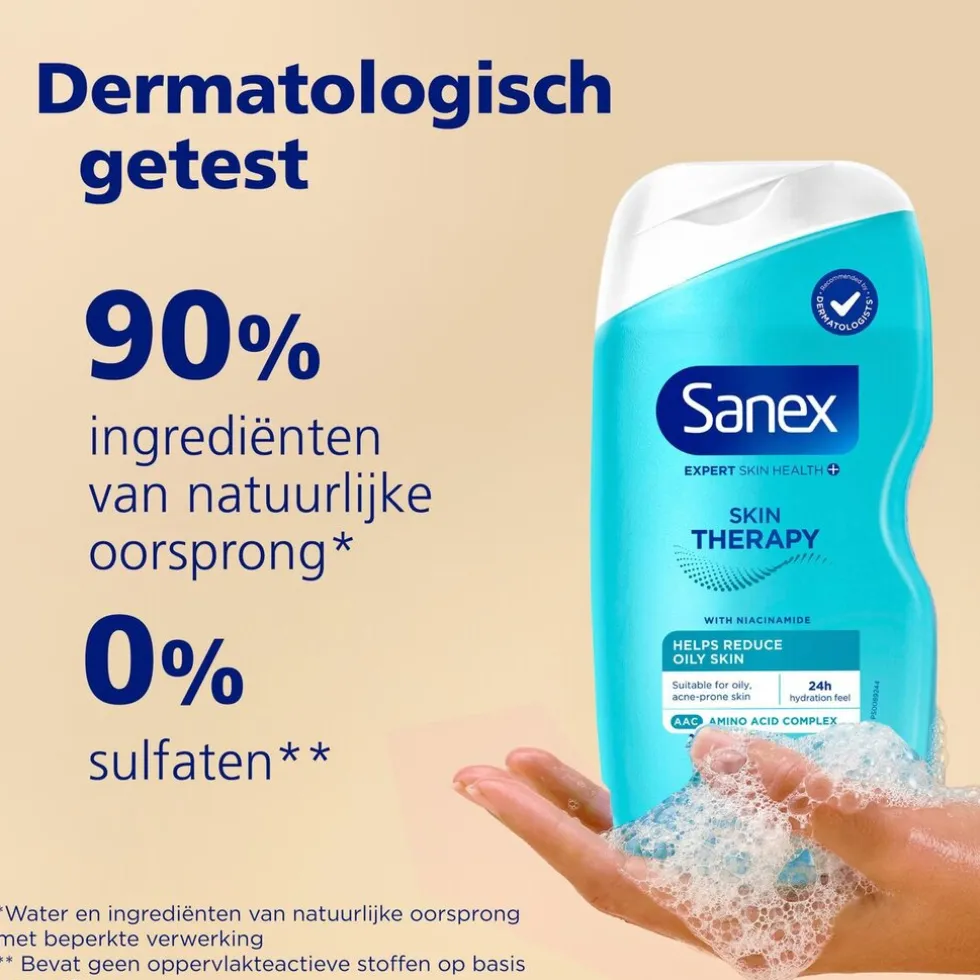 Sanex Expert Skin Health+ Skin Therapy Vette Huid Douchegel