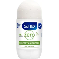 Sanex Zero% Respect & Control 48H Deodorant Roller