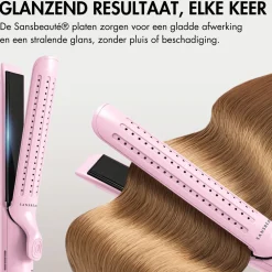 Sansbeauté 2 In 1 Stijltang Airflow - Krullen en Steil haar - Krultang - Stijltangen