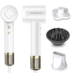 Sansbeauté Föhn Met Diffuser - Ionische Haardroger - Reisföhn - Haarföhn - Krullen - Hair Dryer - 2000W