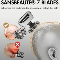 Sansbeauté Hoofdscheerapparaat Pro Magnetic
