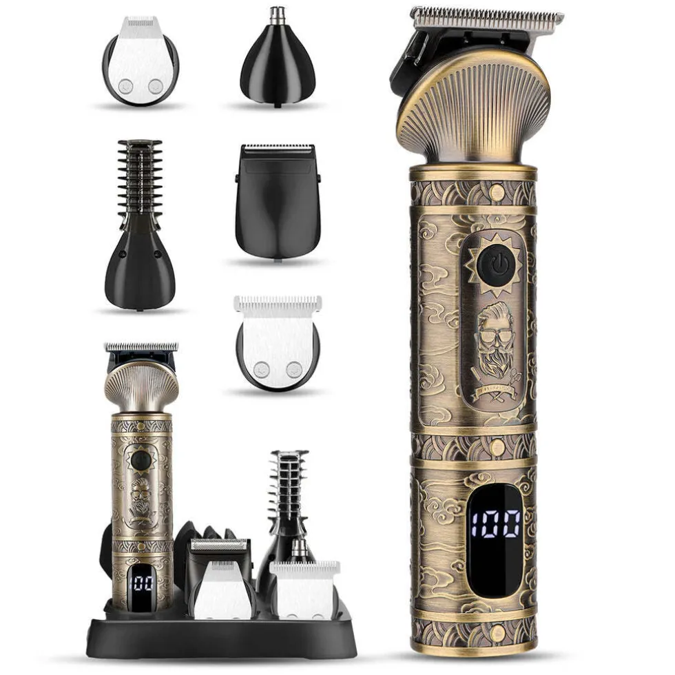 Sansbeauté 6-in-1 Baardtrimmer Met Opbergstandaard - Bodygroomer - Haartrimmer