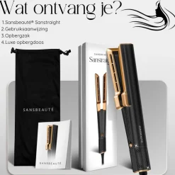 Sansbeauté® Sanstraight Wet-to-Dry Stijltang
