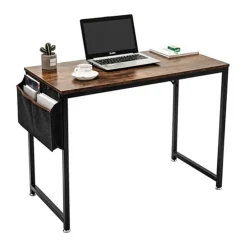 SensaHome Retro Schrijftafel Bureau Computertafel met Metalen Frame